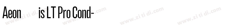 Aeon黑体is LT Pro Cond字体转换